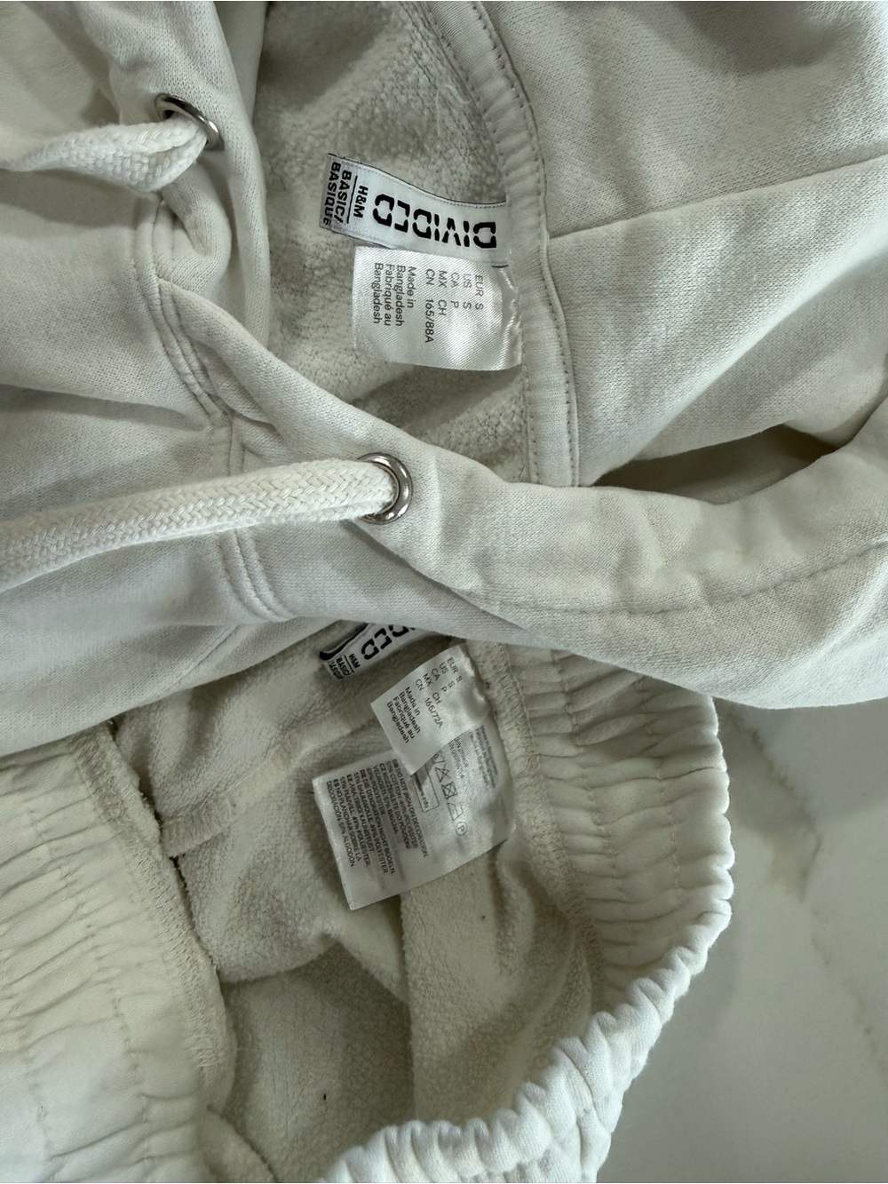 H&M White Hoodie and Wide-Leg Pants Set - Picture 4 of 4